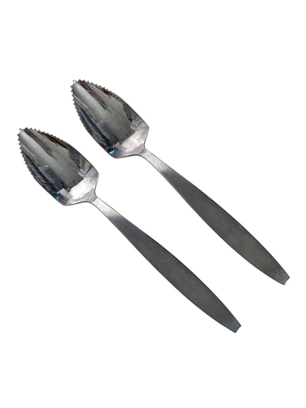 Stanley Roberts Eileen Korea Stainless Steel Serrated Edge Grapefruit 2 Spoons